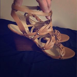Ivanka Trump Brown Sandal Wedges